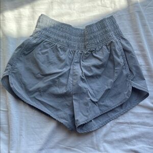 PINK Victoria's Secret Light Gray Athletic Running Shorts
